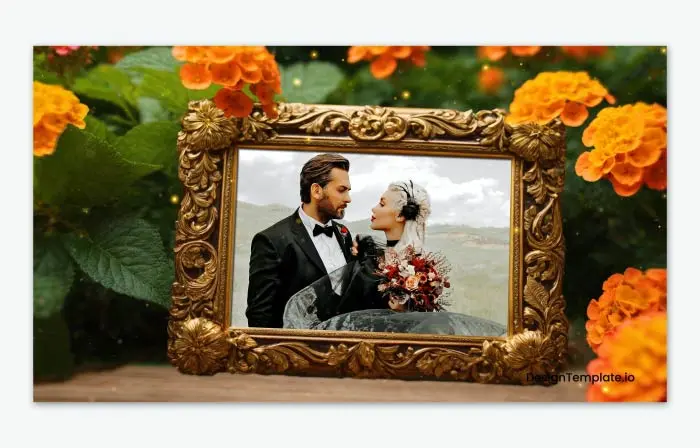 Premium Floral Wedding Invitation 3D Slideshow